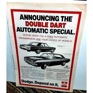 1971 Dodge Dart and Dart Swinger Car Original Print Ad